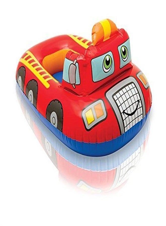 Heer Pool Cruiser Red Fire Engine Inflatable Boat Float for Kids and Children